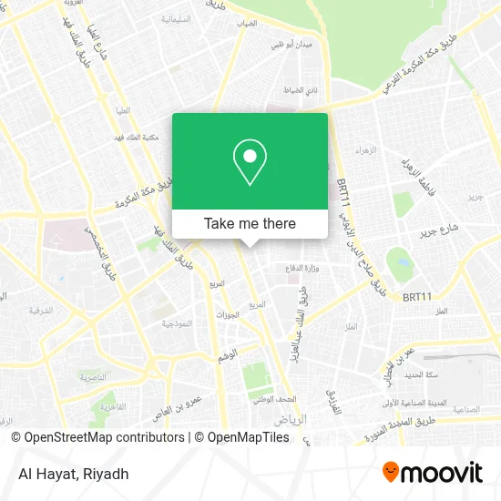 Al Hayat map
