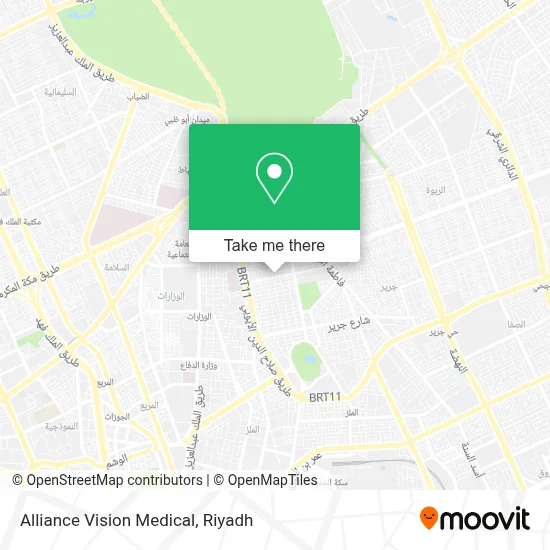 Alliance Vision Medical map
