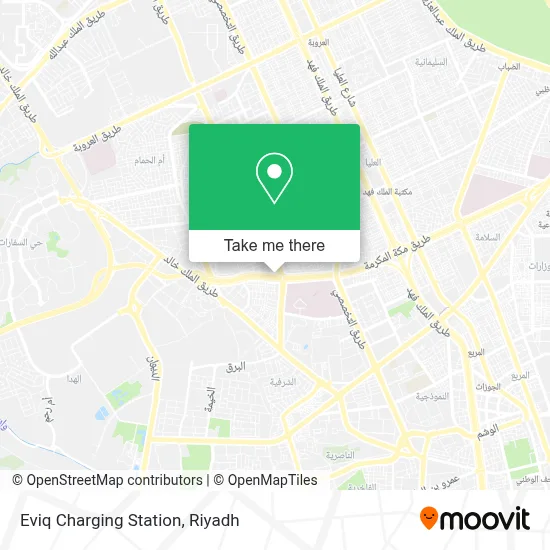 Eviq Charging Station map