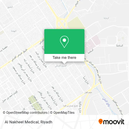 Al Nakheel Medical map