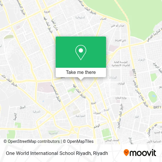 One World International School Riyadh map