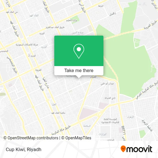 Cup Kiwi map