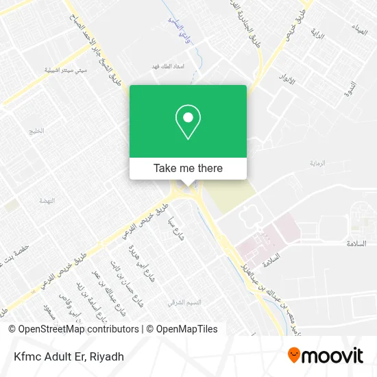 Kfmc Adult Er map