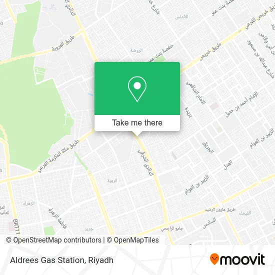 Aldrees Gas Station map