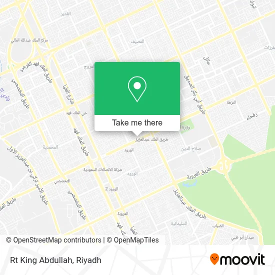 Rt King Abdullah map