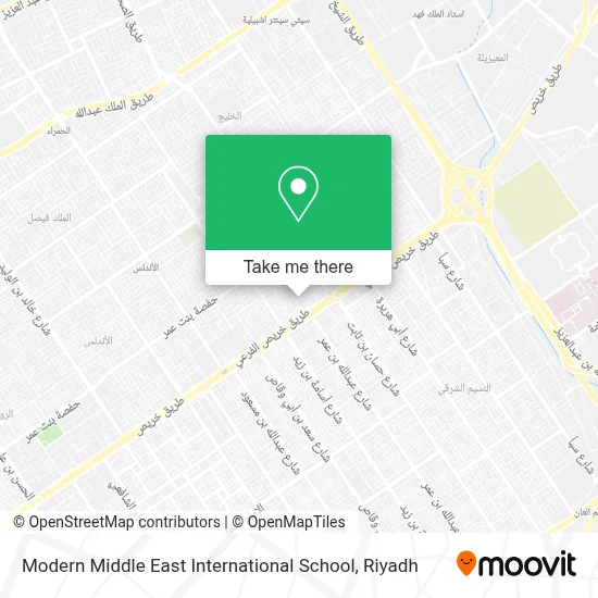 Modern Middle East International School map