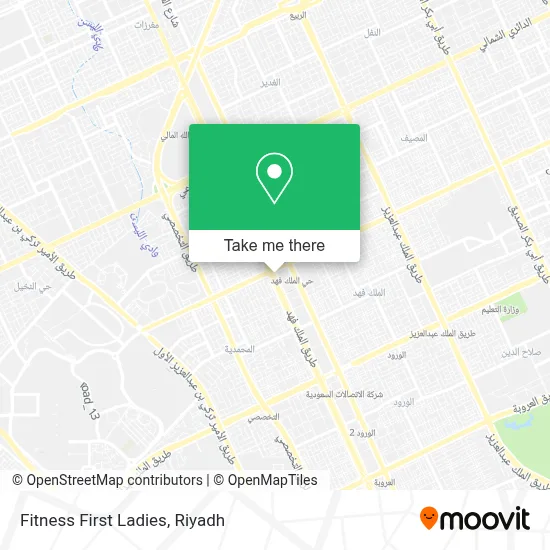 Fitness First Ladies map