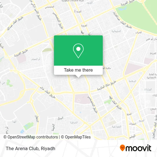 The Arena Club map