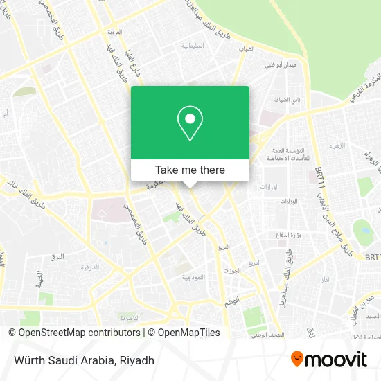 Würth Saudi Arabia map