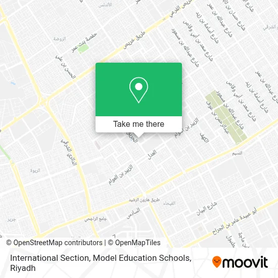 International Section, Model Education Schools map
