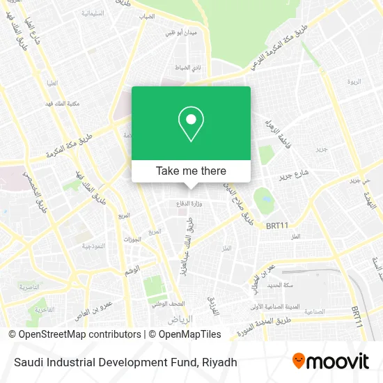 Saudi Industrial Development Fund map