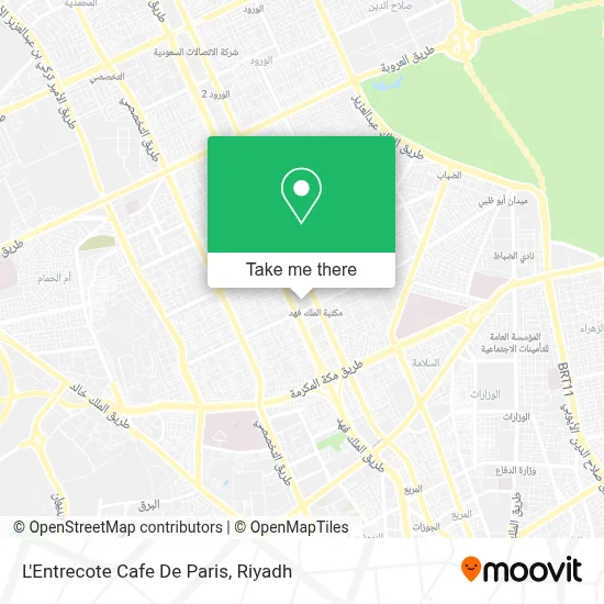 L'Entrecote Cafe De Paris map