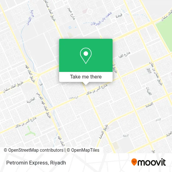 Petromin Express map