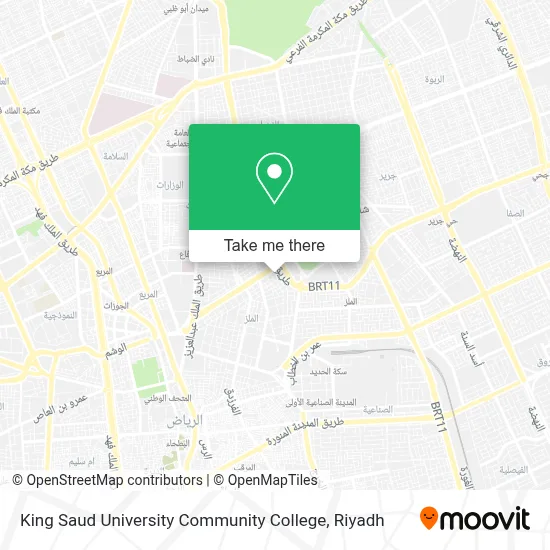 King Saud University Community College map