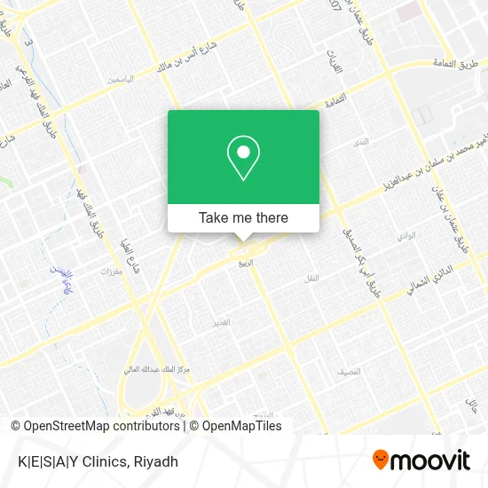 K|E|S|A|Y Clinics map