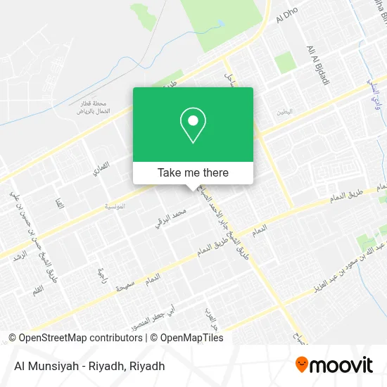 Al Munsiyah - Riyadh map