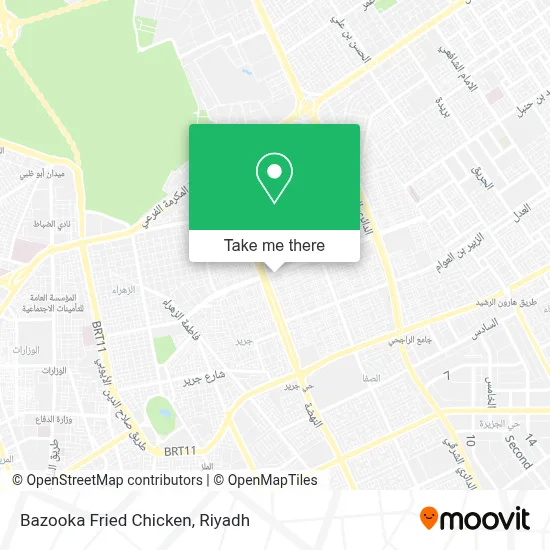 Bazooka Fried Chicken map