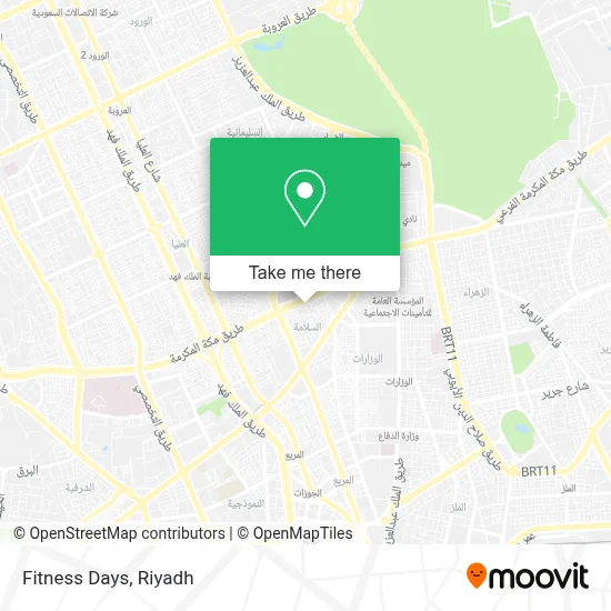 Fitness Days map