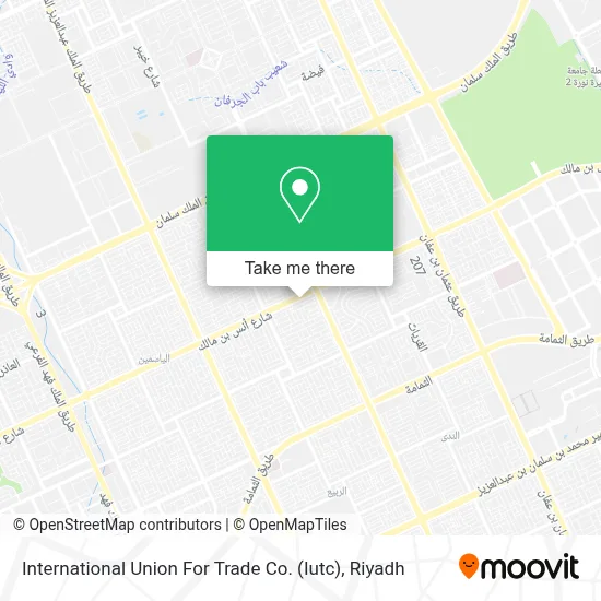International Union For Trade Co. (Iutc) map
