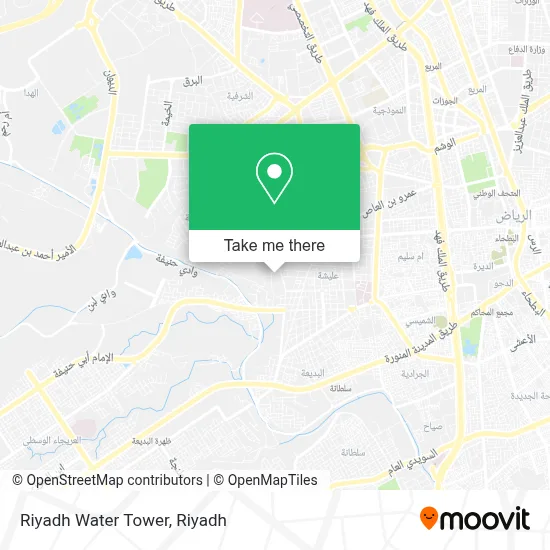 Riyadh Water Tower map