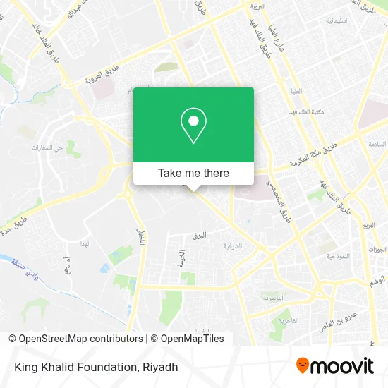 King Khalid Foundation map