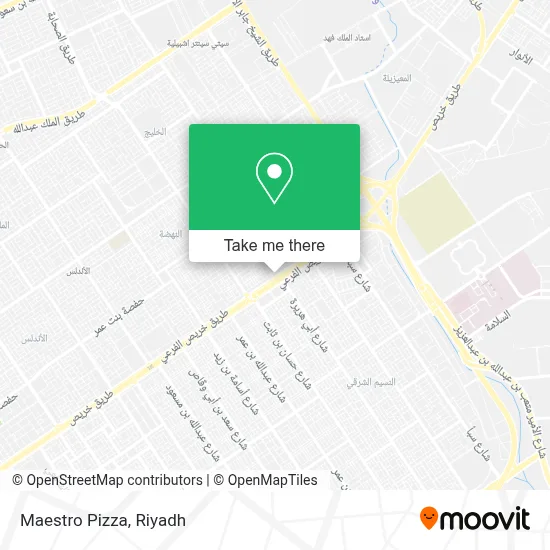 Maestro Pizza map