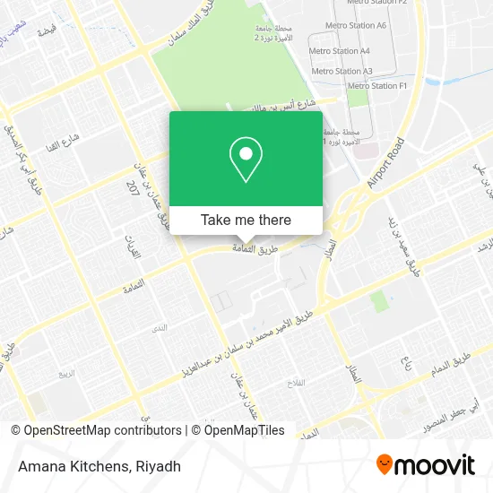 Amana Kitchens map