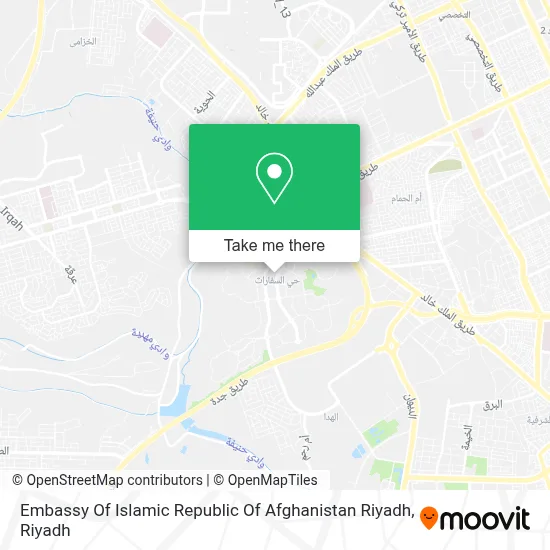Embassy Of Islamic Republic Of Afghanistan Riyadh map