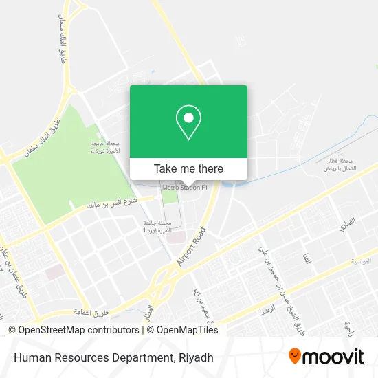 Human Resources Department map