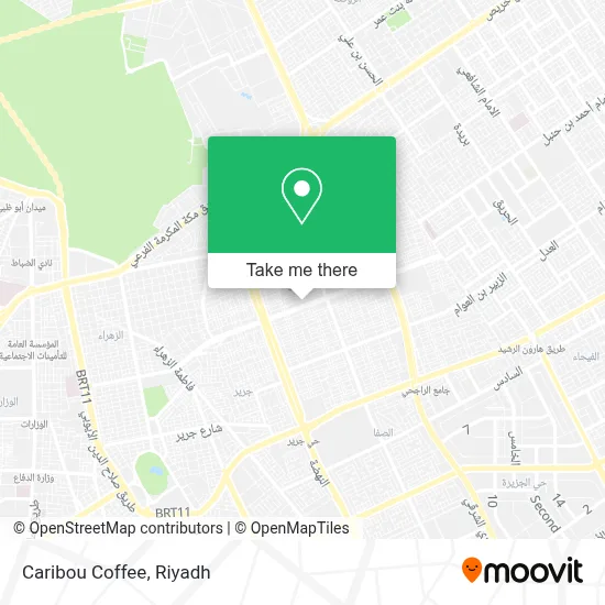 Caribou Coffee map