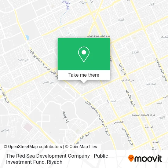 The Red Sea Development Company - Public Investment Fund map