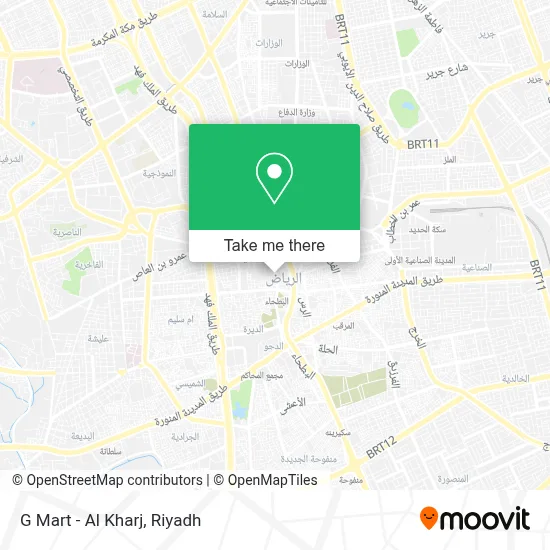 G Mart - Al Kharj map