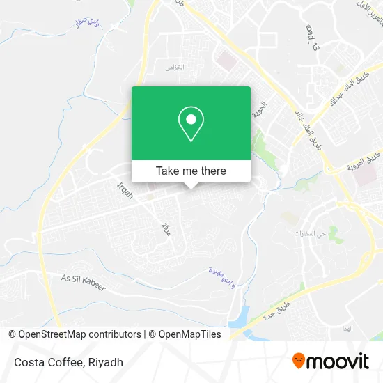 Costa Coffee map