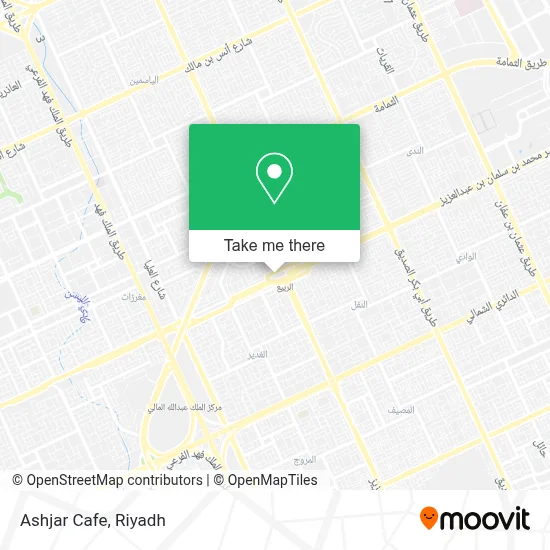 Ashjar Cafe map