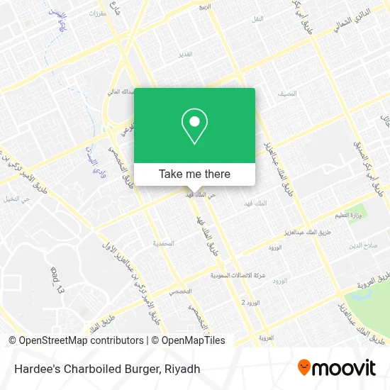 Hardee's Charboiled Burger map
