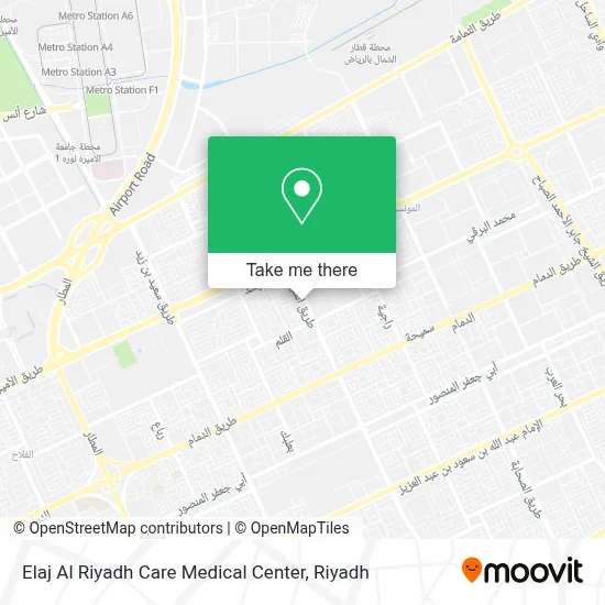 Elaj Al Riyadh Care Medical Center map