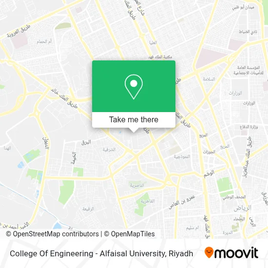 College Of Engineering - Alfaisal University map