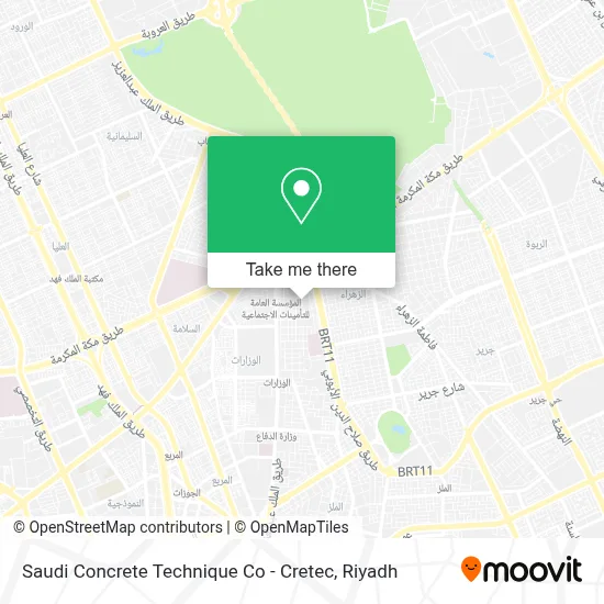 Saudi Concrete Technique Co - Cretec map