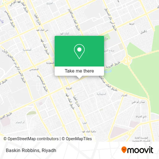 Baskin Robbins map