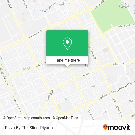 Pizza By The Slice map