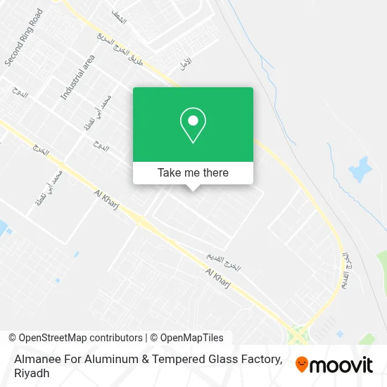 Almanee For Aluminum & Tempered Glass Factory map
