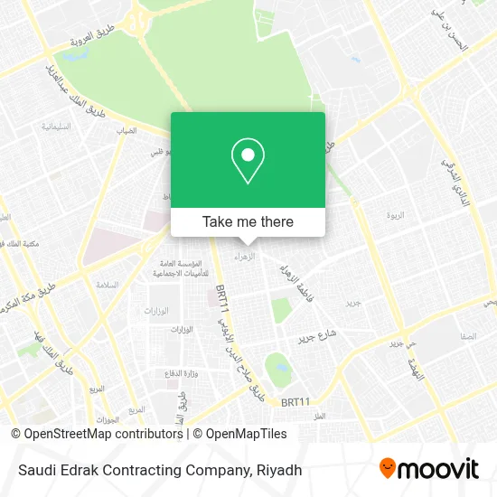 Saudi Edrak Contracting Company map