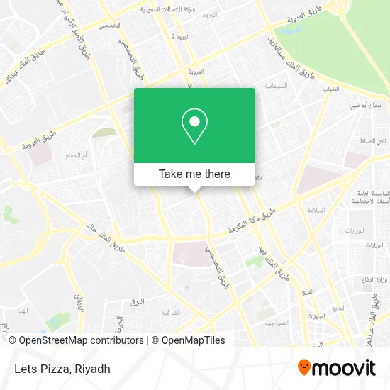 Lets Pizza map