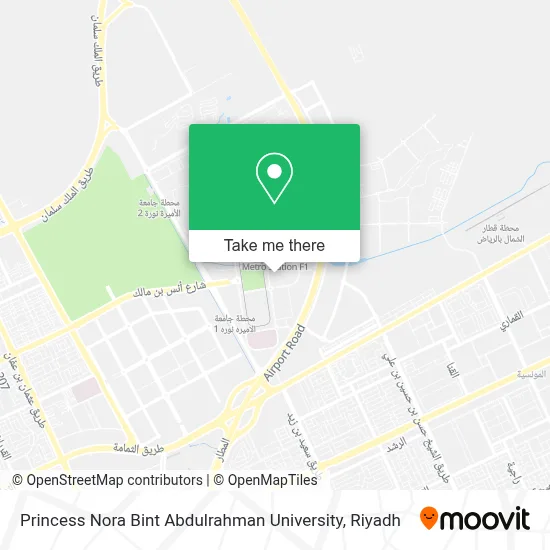 Princess Nora Bint Abdulrahman University map
