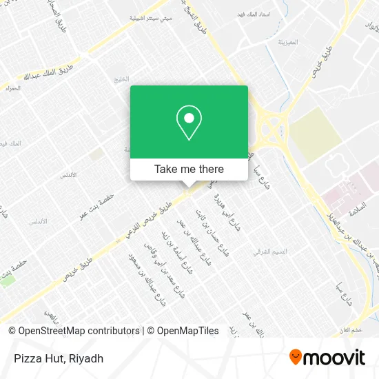 Pizza Hut map