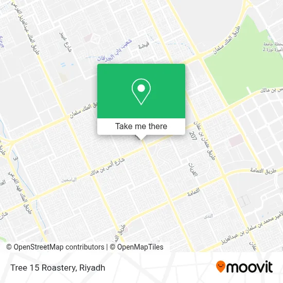 Tree 15 Roastery map
