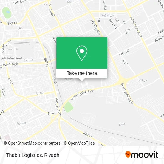Thabit Logistics map