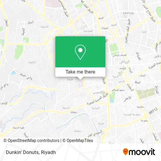 Dunkin' Donuts map
