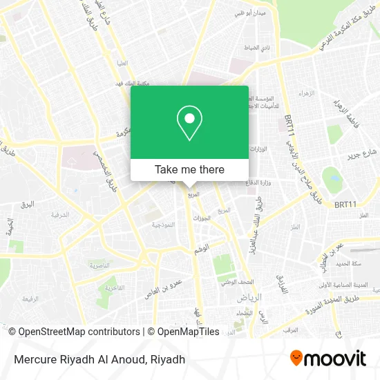 Mercure Riyadh Al Anoud map
