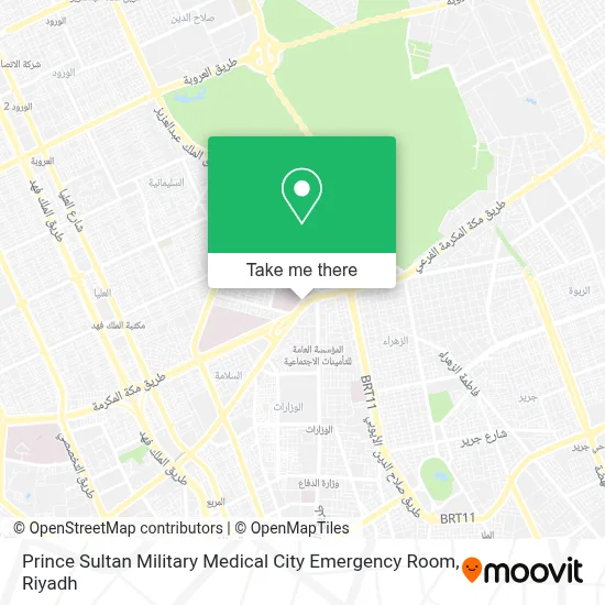 Prince Sultan Military Medical City Emergency Room map